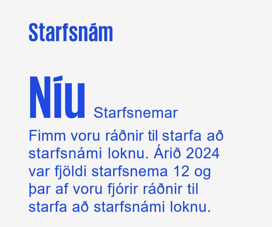 Myndin sýnir að á árinu fékk KPMG til sín 9 starfsnema og fimm þeirra fengu ráðningu að starfsnámi loknu.