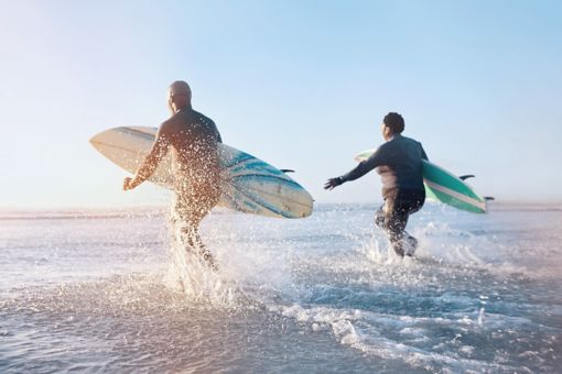 Men with surfboards