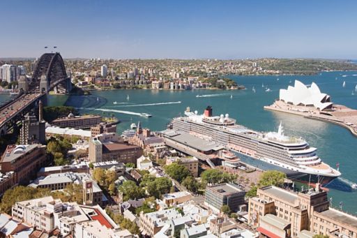 Sydney Harbour, including the Sydney Opera House and the Harbour Bridget