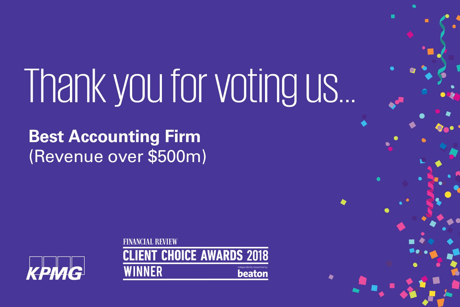 Financial Review Client Choice Awards 2018