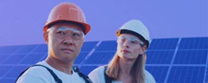 Two Engineers standing at site