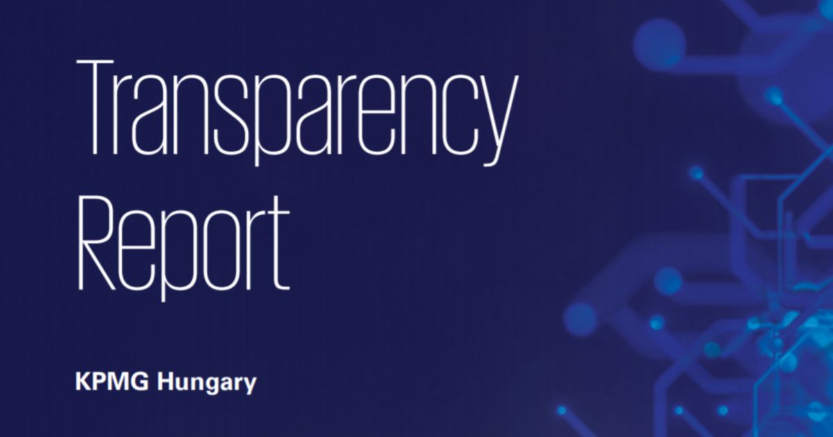 Transparency Report KPMG Hungary