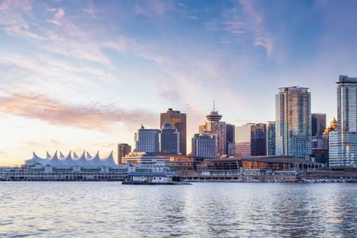 Vancouver waterfront and city skyline