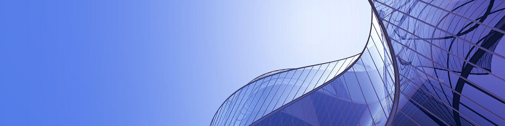 wavy windows of a building banner image