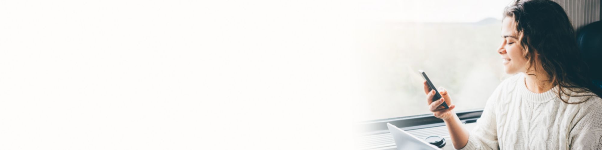 woman looking at phone