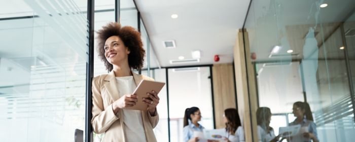 Woman working in office