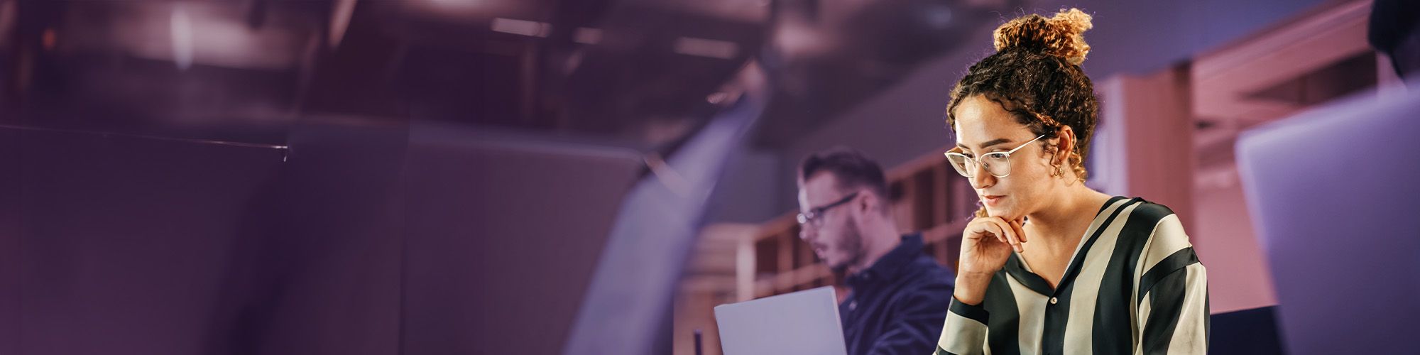 woman working in libary