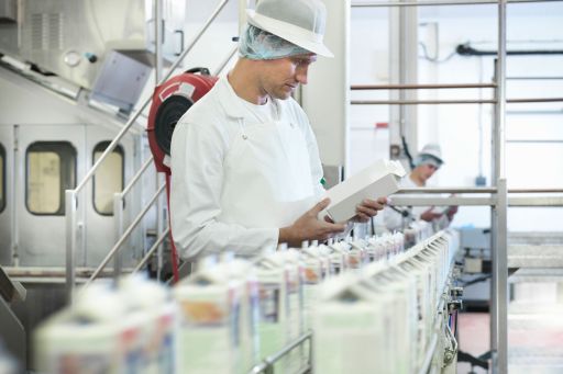 Milk carton production line