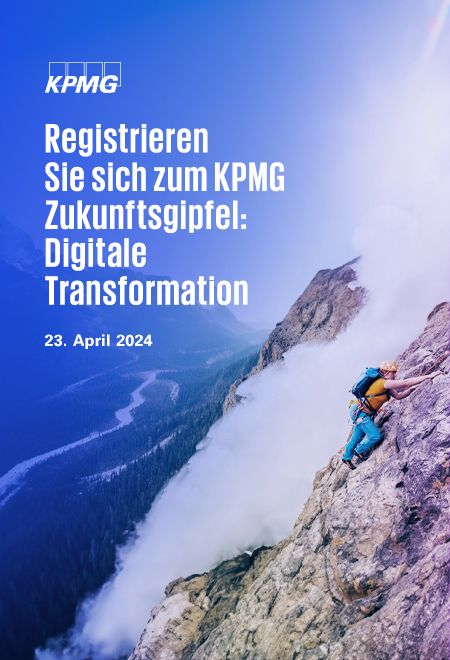Anmeldung KPMG Zukunftsgipfel: Digitale Transformation