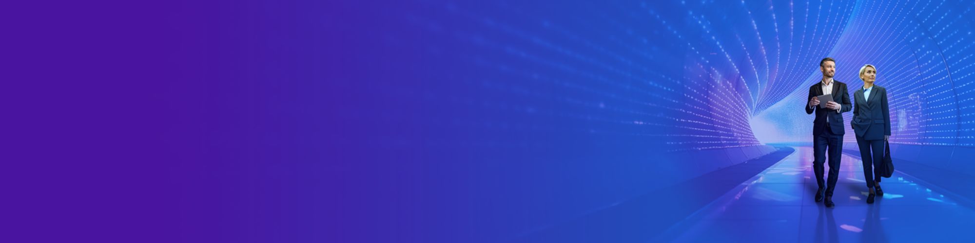 Zwei Personen im Tunnel