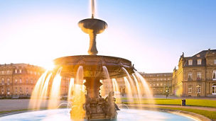 Schlossplatzspringbrunnen in Stuttgart