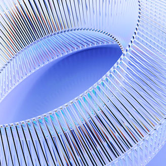 Abstract glass structure, background design, 3d render