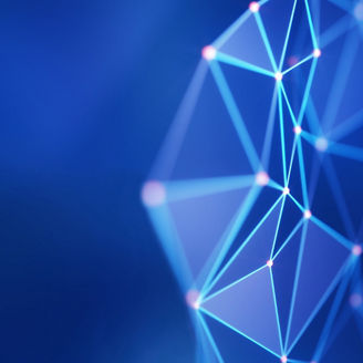 Polygon graphic blue