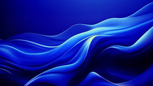 3D blue wavey shapes with a darker blue background