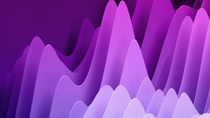 3D wave violet shade