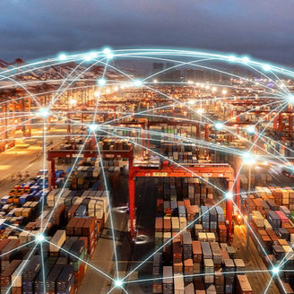 Digital vernetztes Containerterminal