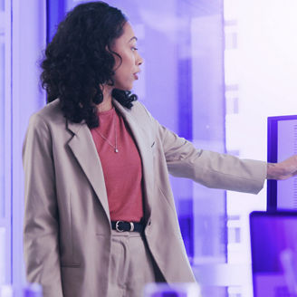 People analyzing data together