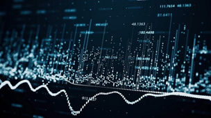 Analytics reading on black screen