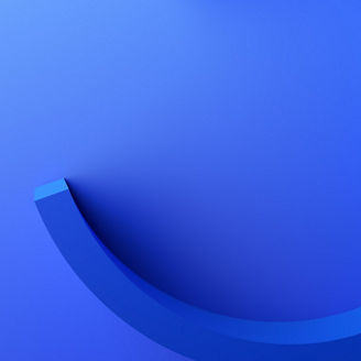 Abstract 3d render, blue background design, modern illustration