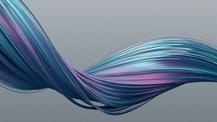 Abstract 3d rendering of twisted lines. Modern background design, illustration of a futuristic shape