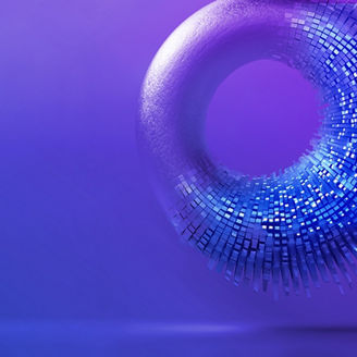 Abstract Purple Ring