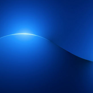 3d render, abstract blue neon background with glowing smooth wavy line