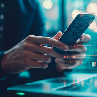 businessman using mobile phone