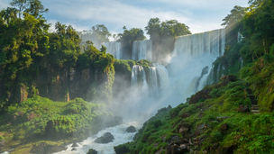 View point of Iguazu falls, Argentina