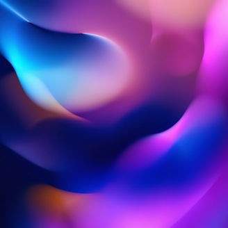 Bright and soft gradients blend smoothly in an artistic and contemporary display. Colors include blue, pink and purple for an elegant aesthetic.