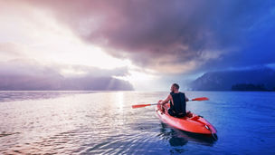 Man in boat