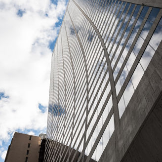 Looking up in New York City