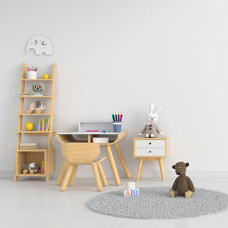 White children room interior for mockup, 3D rendering