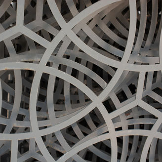 A closeup of an abstract metal structure background