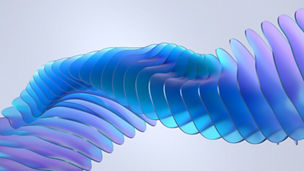 Abstract 3d render, background design, purple and blue futuristic shape