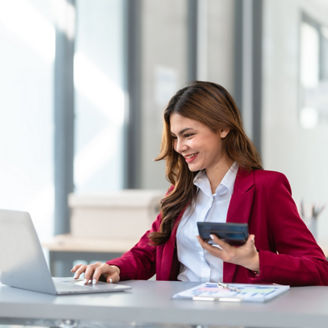 women doing tax work 