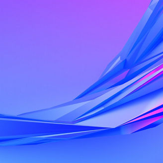 Blue background with shapes