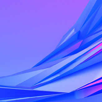 Blue background with shapes