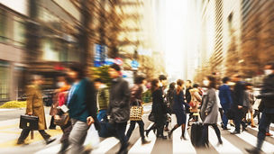 People walking in the street
