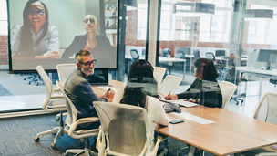 People in meeting room