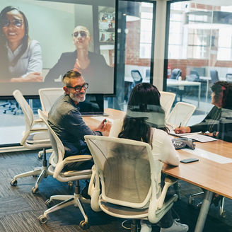 People in meeting room