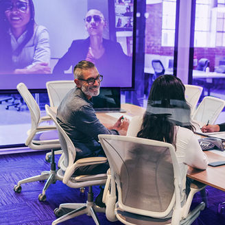 People in meeting room