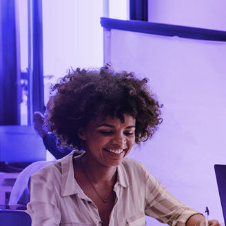 Young graduates completing an internship