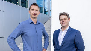 KPMG expert on CBAM Frederik Cappelle and Christof Van Roey of Reynaers Aluminium