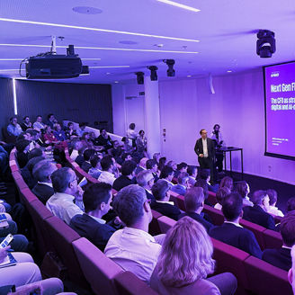 People connecting at KPMG’s CFO Next Gen Finance event