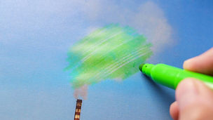 Pen that paints pollution green