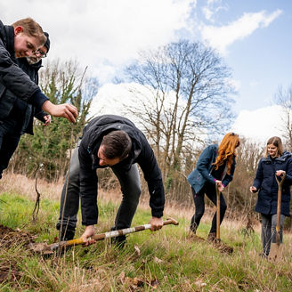 KPMG community planting trees for the KPMG Forest
