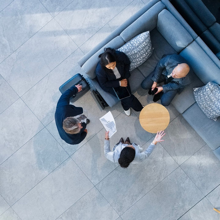 People in a meeting