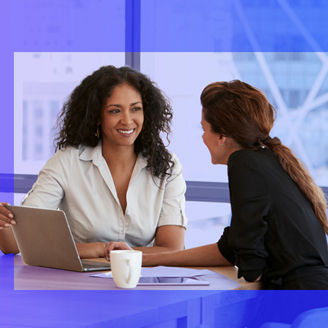 Technology consultants discussing SAP migration