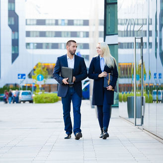 modern urban district with residential living
