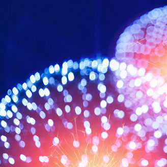 Abstract close-up of nuclear energy powered by small modular reactor